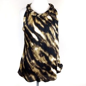 New Directions Animal Print Top Size Large